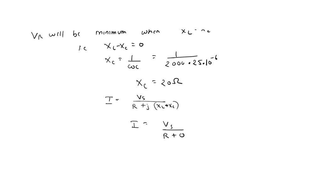 SOLVED A series RLC circuit has a resistance of 6.0 ohms, a