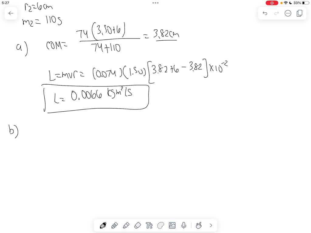 SOLVED A puck of mass m1 74.0 g and radius r1 3.50 cm glides across an air table at a speed of