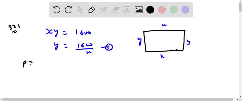 321 You need to construct fence around an area of 1600 ft: What are the ...