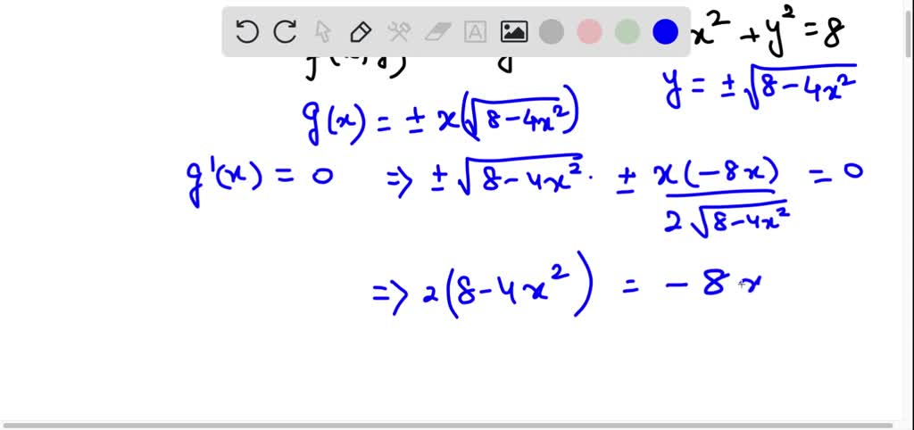 Solved Find The Maximum And Minimum Values Of The Function F X Y Xy