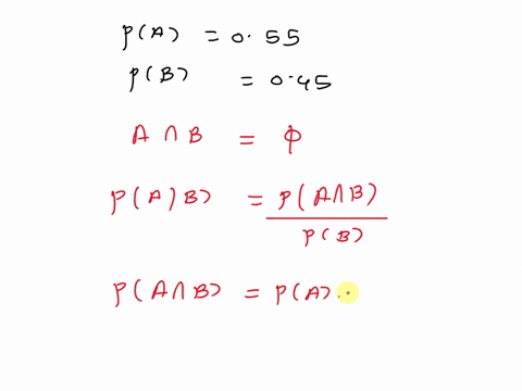 assume-that-we-have-two-events-and-b-that-are-mutually-exclusive_-assume-further-that-we-know-pa-055-and-pb-045_-what-is-pa-0-b-what-is-pa-b-is-pa-b-equa-to-pa-select-are-events-select-and-b-41988
