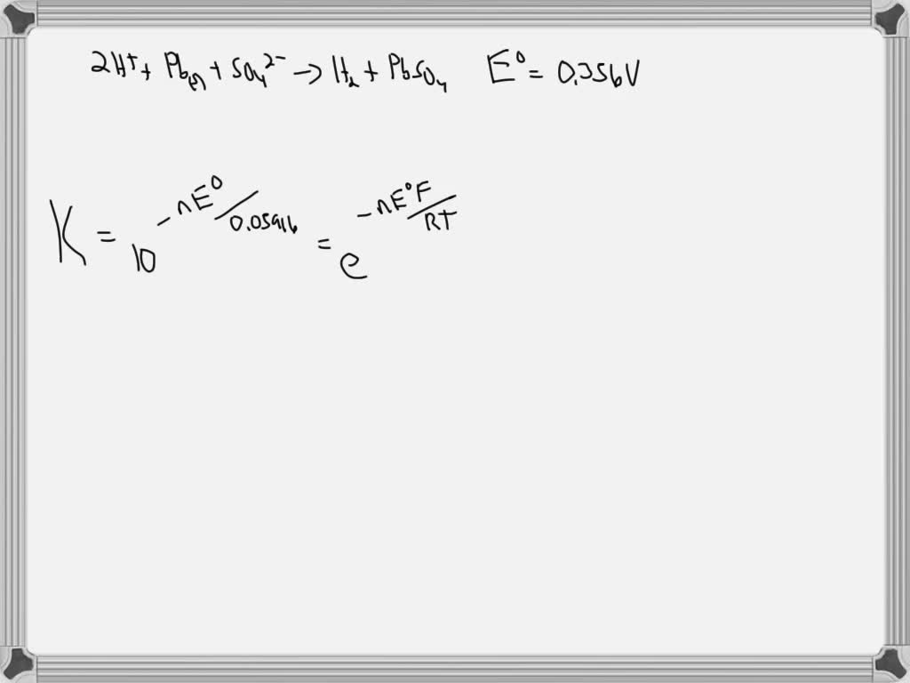 SOLVED Consider a voltaic cell constructed using the following two
