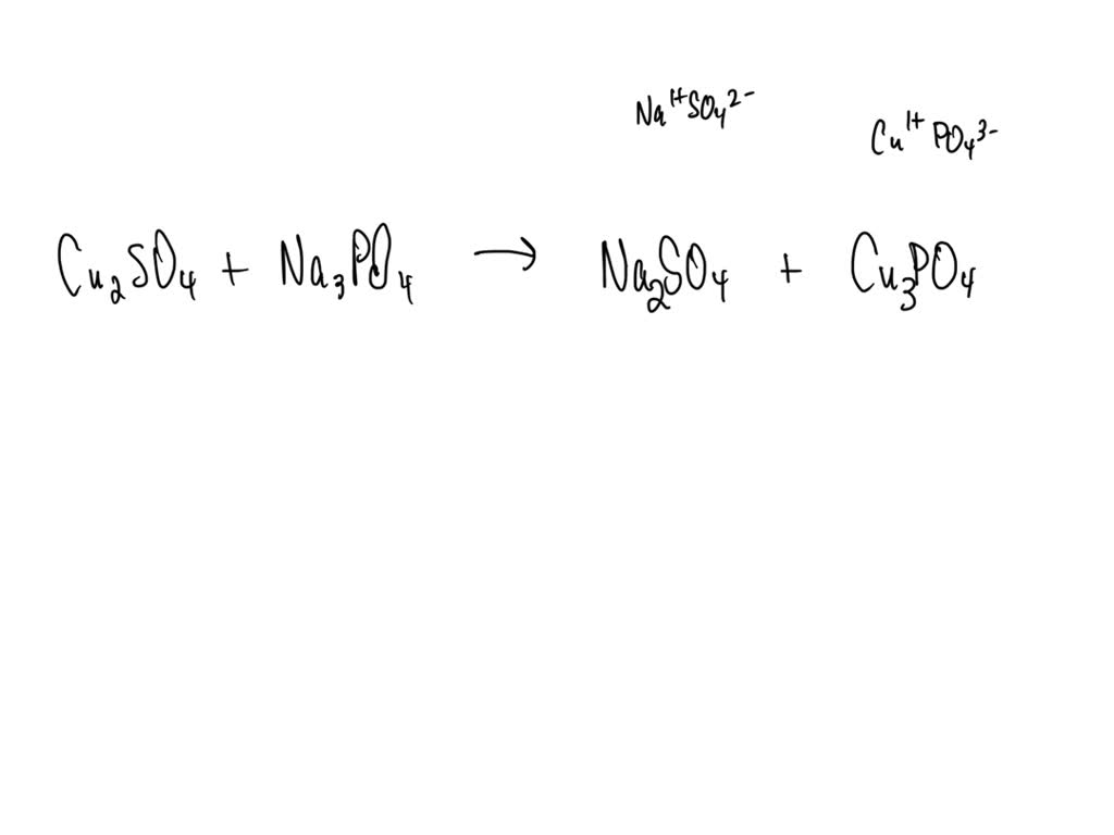 Solved Complete The Balanced Molecular Chemical Equation For The Reaction Below Cu2so4aq 3038