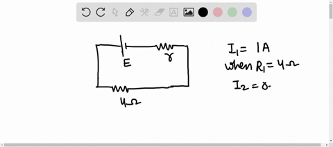 the-current-flowing-an-external-resistance-of-4-ohm-is-1-a-when-it-is-connected-to-the-terminals-of-a-cell-this-current-reduces-to-05-a-when-the-external-resistance-is-12-ohm-the-emf-of-cell-is