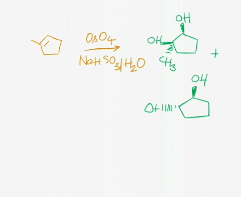 write-the-structural-formula-for-the-product-that-forms-when-1-methylcyclopentene-reacts-with-1oso4-then-nahso3h2o-2kmno4-oh-heat-then-h3o-3hgoac2-in-thf-and-h2o-then-nabh4-oh-4bh3thf-then-h-66204