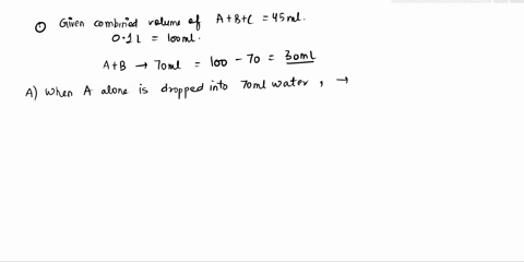 q2-if-you-drop-objece-into-70-ml-of-water-the-water-volume-increases-to-80-ihe-waler-volume-increases-to-01-l-when-both-objects-and-b-are-dropped-together-if-you-were-told-that-the-total-vol-16323