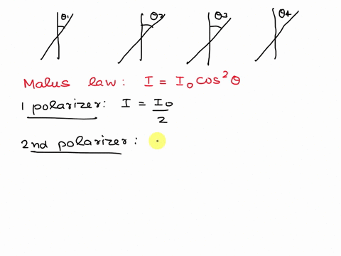 unpolarized-light-is-incident-on-four-ideal-polarizing-sheets-with-their-transmission-axes-oriented-48333