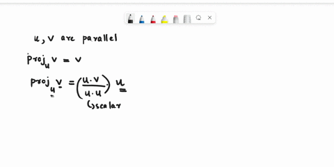 2-suppose-u-and-v-are-parallel-vectors-show-that-proju-v-v-36254