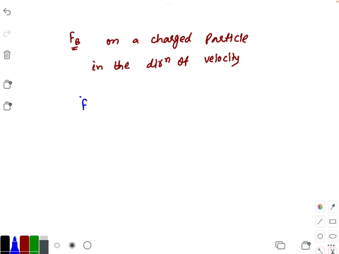 the-magnetic-force-on-a-charged-particle-is-in-the-direction-of-its-velocity-if-a-never-b-it-is-moving-in-the-direction-of-the-field-cit-is-moving-perpendicular-to-the-field-d-it-is-moving-i-36665