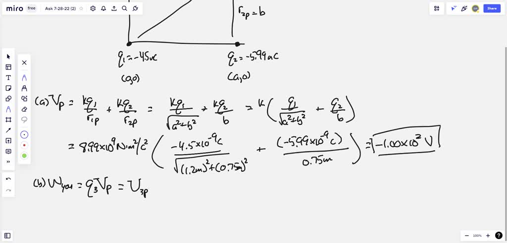 SOLVED: Charge Q1 = -4.5 NC Is Located At The Coordinate System Origin ...