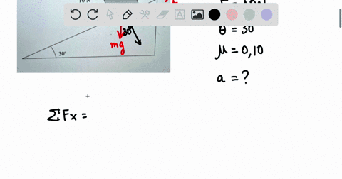 horizontal-force-of-10-n-is-applied-to-a-kg-block-slides-down-a-30-inclined-plane-the-coefficient-of-kinetic-friction-between-the-block-and-the-plane-is-the-block-as-shown_-010-determine-the-45316