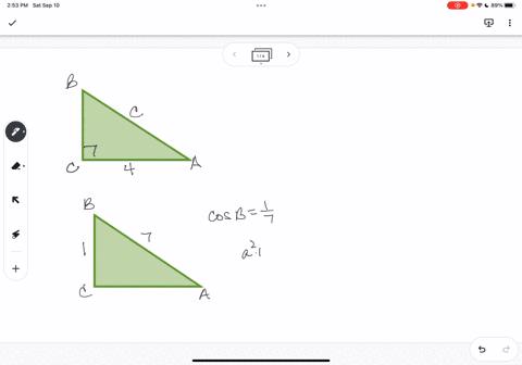 find-the-lengths-of-the-missing-sides-if-side-a-is-the-opposite-angle-a-side-b-is-opposite-angle-b-and-side-c-is-the-hypotenuse-cosb17-and-b4-ft-find-c-85325