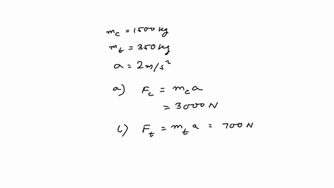 a-1500-kg-car-is-pulling-a-350-kg-trailer-together-the-car-and-trailer-have-an-acceleration-of-200-ms2-in-the-x-direction-neglect-frictional-forces-in-answering-the-following-questions-a-det-41973