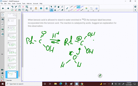 when-benzoic-acid-is-allowed-to-stand-in-water-enriched-in-18-mathrmo-the-isotopic-label-becomes-i-2-09578