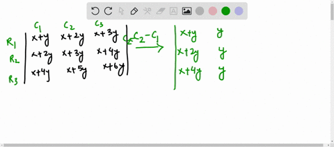 value-of-the-determinant-leftbeginarraycccxy-x2-y-x3-y-x2-y-x3-y-x4-y-x4-y-x5-y-x6-yendarrayright-is-12977