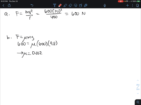5-friction-between-the-tires-of-a-car-and-the-ground-when-the-car-takes-a-curve-on-a-smooth-surface-a-calculate-the-centripetal-force-of-a-600kg-car-which-is-moving-in-400m-radius-curve-and-58537