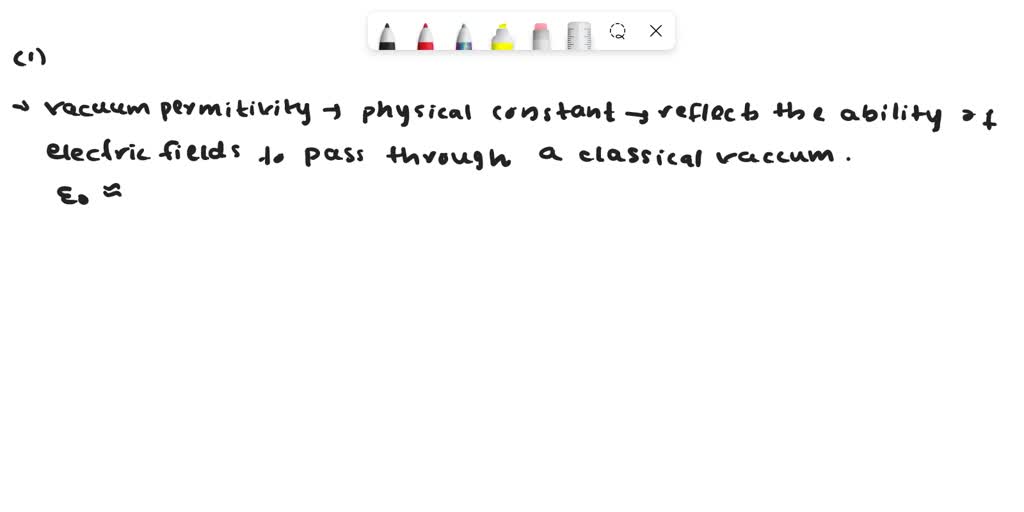 SOLVED Questions Write down the definitions of electric constant