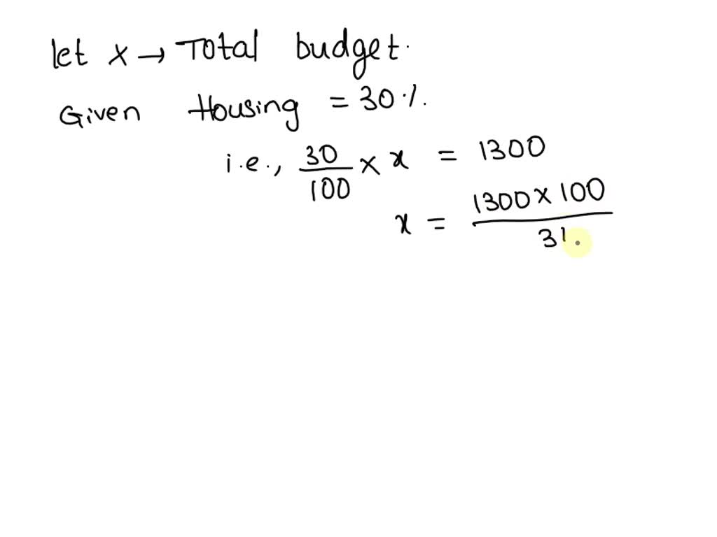 SOLVED: If the Millers spend 1300 on housing, then what is their total ...