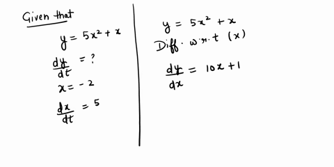 dy-y5x2-ax-given-x-find-when-2-and-dt-5-dy-simplify-your-answer-88716