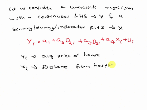 draw-a-picture-and-briefly-explain-what-a-univariate-regression-will-look-like-with-a-continuous-lhs-variable-and-a-binarydummyindicator-rhs-variable-40395