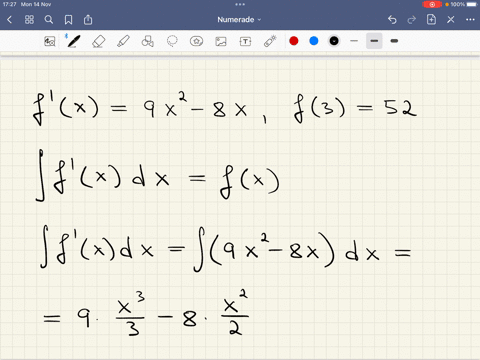 consider-the-following-initial-value-problem-fx-9x2-8x-f3-52-integrate-the-function-fx-use-c-for-the-constant-of-integration-8-9-fxdx-9x-x-1-remember-to-use-capital-c-find-the-value-of-c-usi-59437