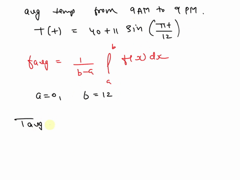 in-a-certain-city-the-temperature-in-f-t-hours-after-9-am-was-modeled-by-the-function-tt-40-11-sinpit12-find-the-average-temperature-tave-during-the-period-from-9-am-to-9-pm-round-your-answe-72432