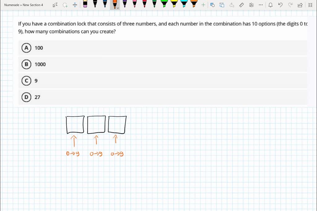 SOLVED Ifyou have a combination lock that consists of three numbers