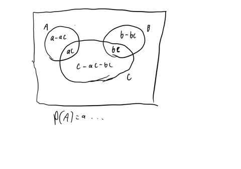 for-three-events-a-b-and-c-we-know-that-a-and-c-are-independent-b-and-c-are-independent-a-and-b-are-disjoint-pac23pbc34pabc1112-find-papb-and-pc