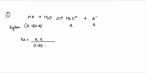 1-a-0180-m-solution-of-a-weak-acid-ha-has-a-ph-of-296-calculate-the-acid-dissociation-constant-ka-for-the-acid-express-your-answer-to-two-significant-figures-16-consider-the-titration-of-a-2-40283