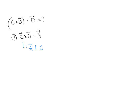if-the-angle-between-the-vectors-vecc-and-vecd-is-theta-what-is-the-value-of-the-expression-vecc-times-vecd-cdot-vecd-1-zero-2-c-d2-sin-theta-3-c-d2-cos-theta-4-c-d2-sin-theta-cos-theta