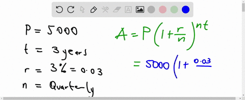 use-the-compound-interest-formula-to-compute-the-total-amount-accumulated-and-the-interest-earned_-s5000-for-years-at-3-compounded-quarterly-the-total-amount-accumulated-after-3-years-is-s-r-11183