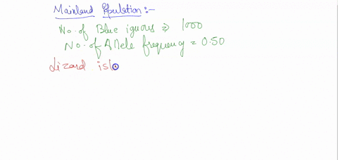 i-need-help-with-this-homework-problem-could-someone-guide-me-in-the-right-directiona-mainland-population-of-1000-blue-iguanas-have-the-neutral-alleles-a1-and-a2-with-frequencies-of-a1-050-a-98358