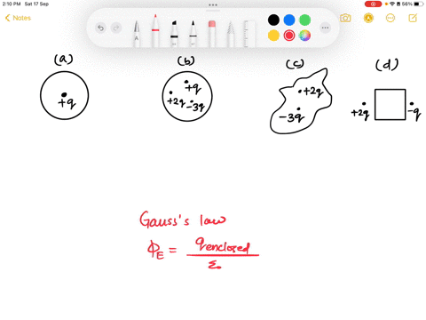 what-is-the-net-electric-flux-through-the-closed-surface-in-cach-case-shown-below-assume-that-5-lines-leave-charge-of-q-or-terminate-on-charge-of-q-assume-that-all-the-surfaces-are-three-dim-04636