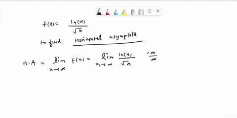 determine-the-horizontal-asymptote-of-fx-lnxsqrt-x-94343
