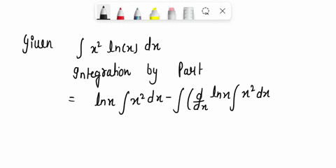 evaluate-the-integral-using-integration-by-parts-with-de-given-dhoices-of-and-dv-use-for-the-constant-of-integration-x-inx-dx-inkr-dv-x2-dx-subanii-anawer-prooiaet-praclico-anobter-vetbion-25588