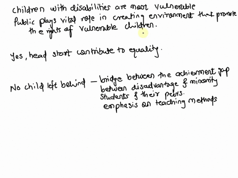 what-are-your-ideas-feelings-and-experiences-related-to-equal-opportunity-for-children-does-head-start-contribute-to-equality-of-opportunity-if-yes-now-what-are-your-ideas-about-leaving-no-c-35263