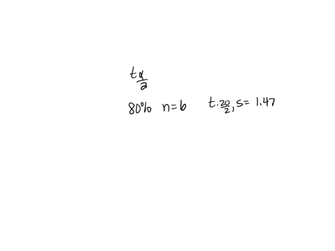 find-the-critical-value-t2-needed-to-construct-a-confidence-interval-of-the-given-level-with-the-given-sample-size-round-the-answers-to-three-decimal-places-for-level-80-and-sample-size-6-fo-89726