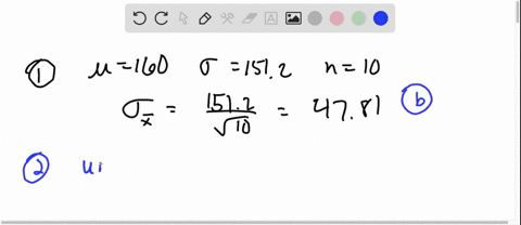 1-random-samples-of-size-10-are-taken-from-an-infinite-population-whose-mean-is-160-and-standard-deviation-is-1512-the-standard-error-of-the-sample-mean-is-a-7172-b-4781-c-1512-d-5738-2-x-is-28565