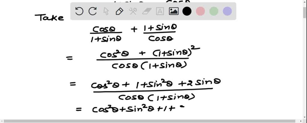 solved-prove-that-sin-theta-1-cos-theta-1-cos-theta-sin