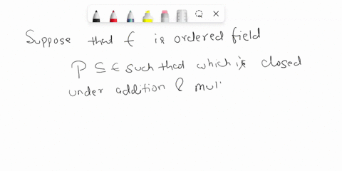 problem-5-points-a-field-f-is-called-ordered-if-there-exists-distinguished-subset-p-f-closed-under-addition-and-multiplication-such-that-the-trichotomy-law-holds-ie-for-every-2-f-precisely-o-55647