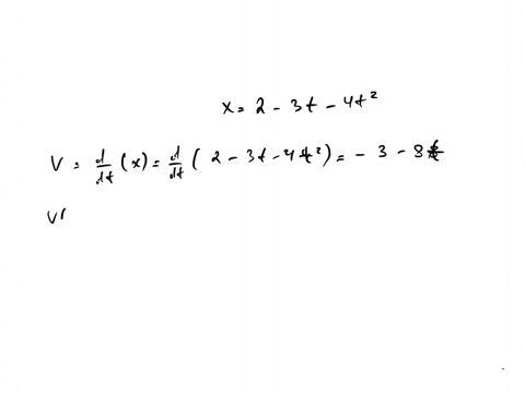 the-position-of-a-particle-of-mass-m-along-x-axis-is-given-by-the-following-equation-xt-20-30t-40-t2-m-what-are-the-velocity-and-acceleration-at-t-20-s-and-t-50s-05256
