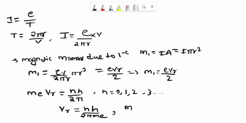 1-an-atom-contains-10-electrons-revolving-in-a-circular-path-of-radius-10-11-m-assuming-homogenous-charge-distribution-calculate-the-orbital-magnetic-dipole-moment-in-terms-of-bohr-magneton-85029