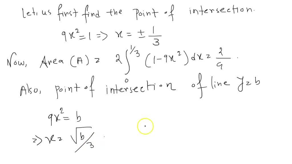 SOLVED: Find the area of the region bounded by the parabola y = 3x, the ...