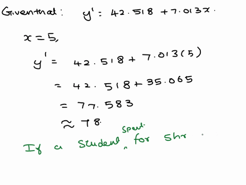the-number-of-hours-9-students-spent-studying-ad-their-resulting-test-scores-have-a-significant-linear-correlation-the-equation-of-the-regression-line-line-of-best-fit-is-y-425187013x-if-a-s-64471