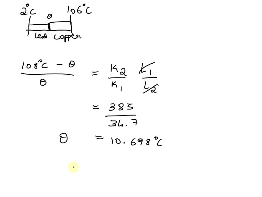 SOLVED Two metal rods of equal length L = 0.525 m are connected in