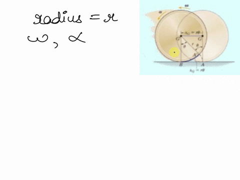 example164-at-a-given-instant-the-cylinder-of-radius-r-shown-in-fig-168-has-an-angular-velocity-e-and-angular-acceleration-determine-the-velocity-and-acceleration-of-its-center-g-if-the-cyli-94112