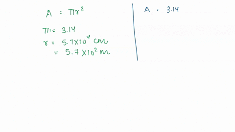 what-is-the-area-of-a-circle-of-radius-57-x-104cm-express-your-answer-using-two-significant-figures-24998