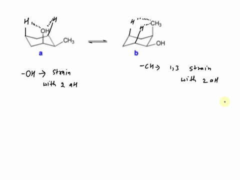 which-of-the-following-two-conformations-of-cis-2-methylcyclohexanol-is-more-stable-use-the-strain-energy-increments-in-the-table-below-estimate-the-energy-difference-a-positive-number-betwe-74888