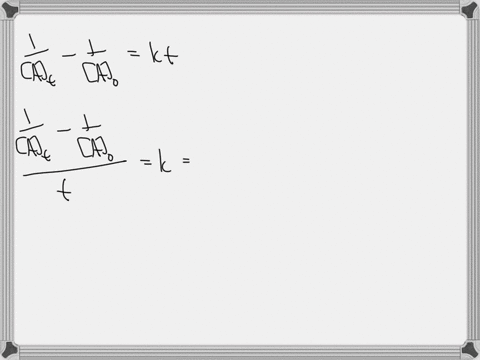 the-rate-of-reaction-for-a-second-order-reaction-is-studied-products-the-initial-concentration-of-reactant-a-is-0051-m-and-the-concentration-at-time-4810-s-is-894-x-10-m-what-is-the-value-of-08414