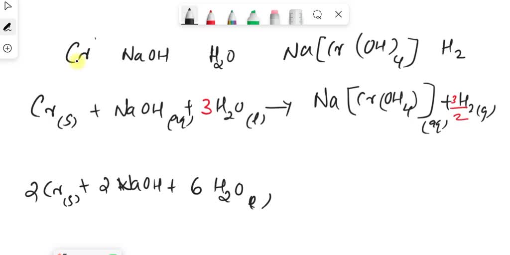 Chromium Metal Is Amphoteric And Will React Similarly To Aluminum Metal 